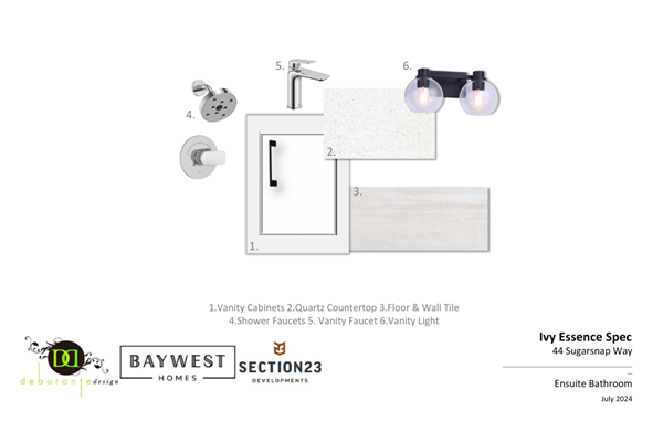 44 Sugarsnap Way - Ensuite Interior Selections