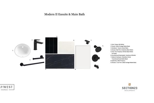 Modern II - Ensuite & Main Bath