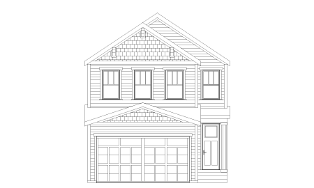 Arts & Crafts Farmhouse Elevation