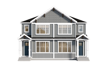 Arts & Crafts Farmhouse Rendering