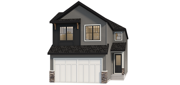 Arts & Crafts Farmhouse Rendering