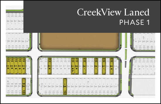 CreekView Laned (Phase 1) site plan