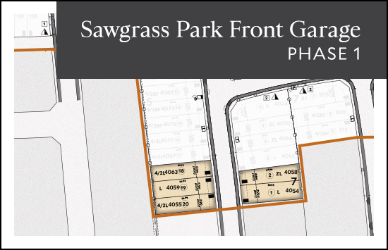 Front Garage (Phase 1) site plan