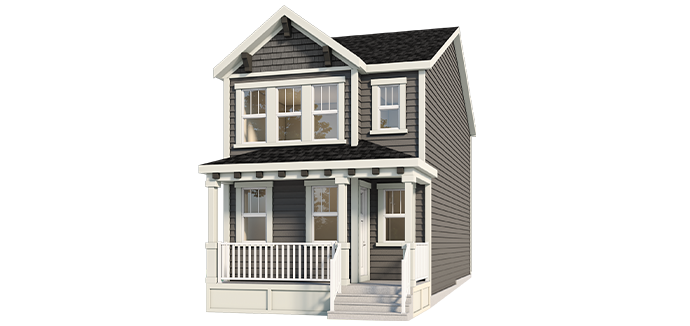 Arts & Crafts Farmhouse Rendering 
