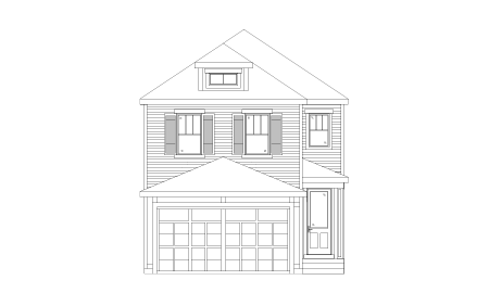 Arts & Crafts Farmhouse Elevation